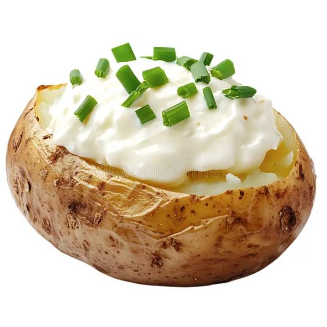 Papa Asada con Sour Cream