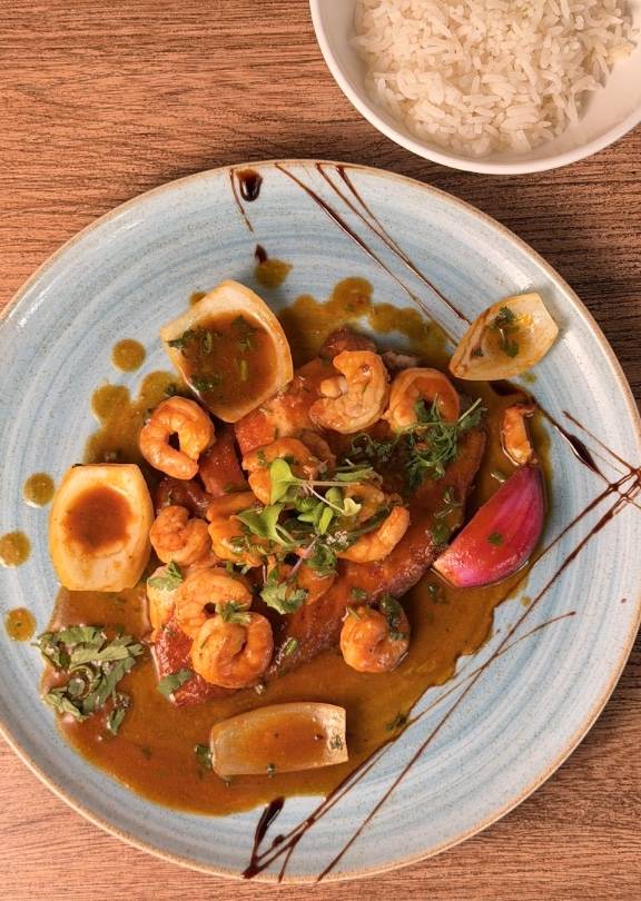 Pescado a la chorrillana